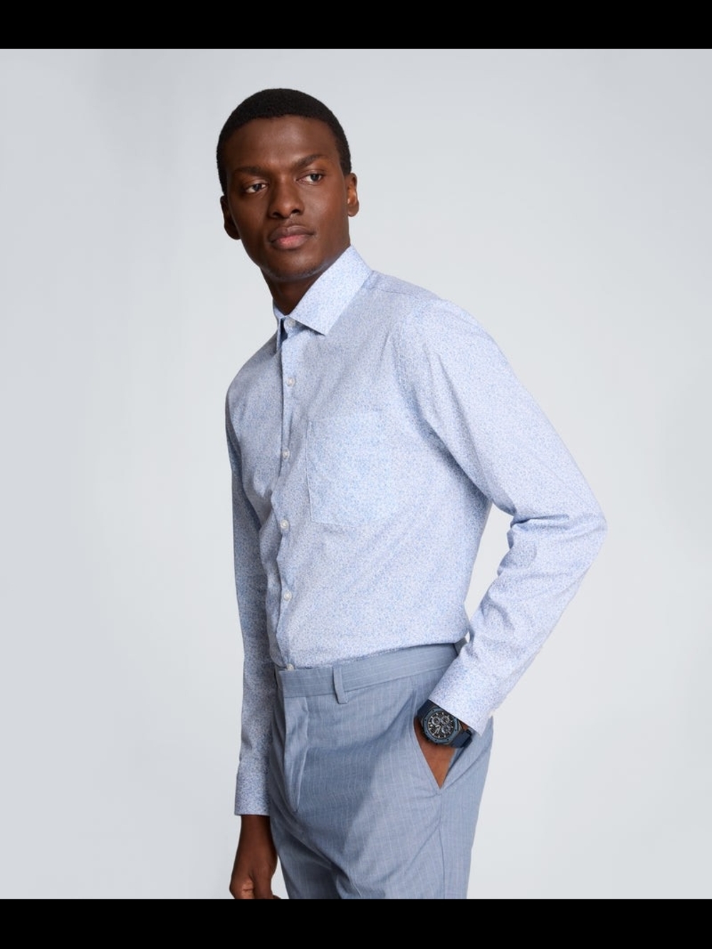 Kenneth Cole Reaction Light Blue Men's Dress Shirt